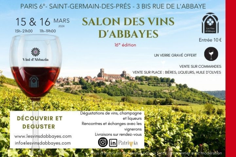 Salon des Vins d&rsquo;Abbayes 2024 à Paris