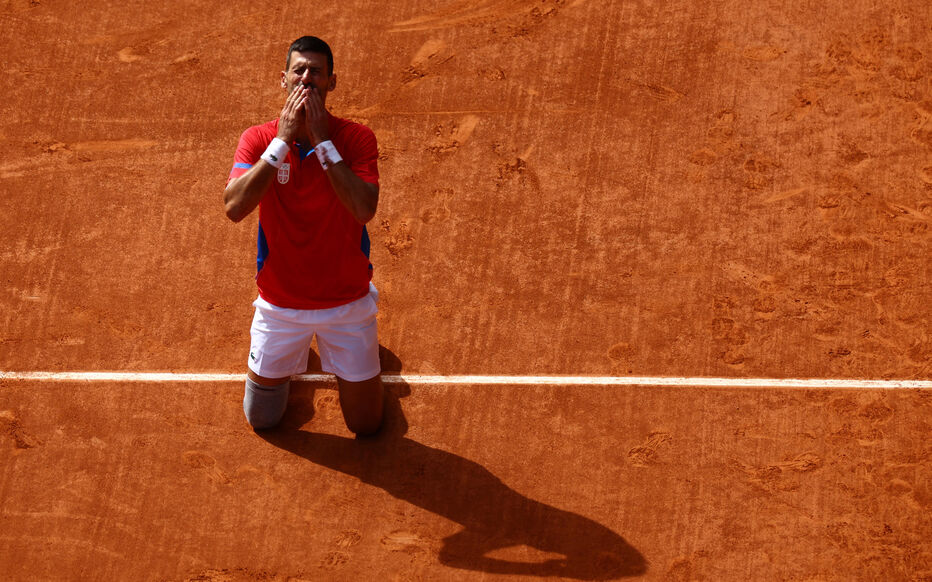 Novak Djokovic médaille d'or jo paris 2024