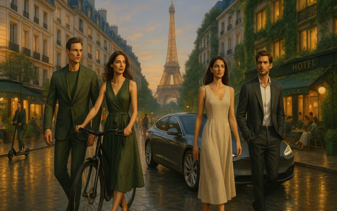 Les Stars à Paris : Quand le Luxe Rencontre l’Écoresponsabilité