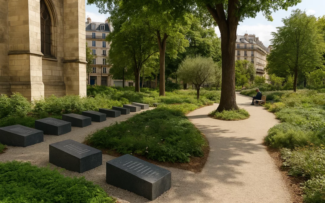 Jardin du souvenir du 13 novembre à Paris
